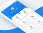 Blue And White Theme UI Mobile App