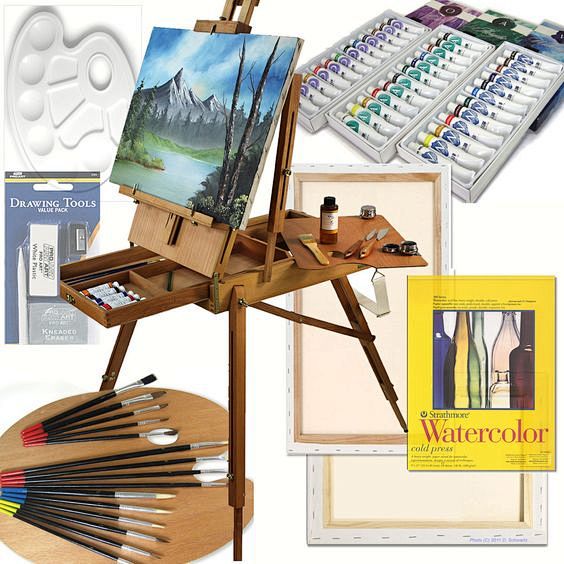 Art Set with HARDWOO...