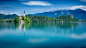 斯洛文尼亚布莱德湖风景摄影高清桌面壁纸