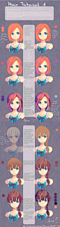 Hair Tutorial by =KyouKaraa on deviantART