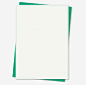 绿色简约白色纸张高清素材 叠加纸张 白纸 纸页 绿色纸张 边框纹理 重叠白纸 免抠png 设计图片 免费下载