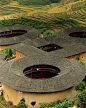 Hakka Earth Buildings, (re)built in 1930's-60's, Fujian, China,