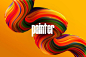 3D抽象流体字体设计多彩混合油漆PS混合笔刷 【附带视频教程】Painter – Multicolor Photoshop Brushes – 图渲拉-高品质设计素材分享平台