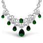 Great Gatsby Bling Jewelry Emerald Color CZ Teardrop Vintage Estate Jewelry