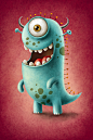 Monsters : Illustrations for board game "Potwory do szafy" (Granna, 2013)