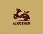 标志说明：ezKOSHER女性摩托车logo标志设计。