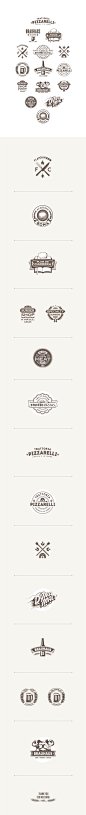 LOGO BADGES : Compilation of food & drink related badges. Year 2014