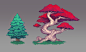 Flora Concepts, Jordan Nelsen : Tree concepts for a personal project