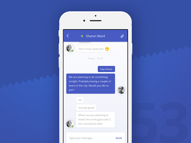 Day 53 - Chat UI #UI...