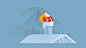 santa-going-down-chimney-ui-banner-preview #人物# #扁平# 采集@GrayKam