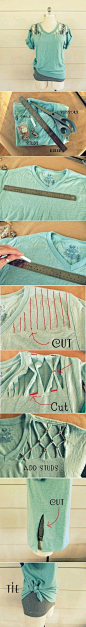 How To Make a Cool Studded T-Shirt