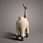 每个艺术家都是DIY高手：法国艺术家Christian Pradier 创作的动物雕塑灵动朴实非常有质感，以陶土陶砂为原料，结合铸铁农作工具最后出来的效果很有意思！