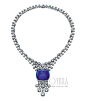珠宝的终极梦想  宝格丽

　　宝格丽的最新高级珠宝系列，看似简单的设计用最简洁的线条衬托出珠宝的美，钻石的排列犹如一条从颈间倾斜而下的瀑布。项链最底端镶嵌了一颗95克拉塔糖形蓝宝石，整条项链供镶嵌了61.98克拉的钻石。

