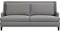 Barrington Sofa, Kyle Charcoal - modern - sofas - Crate&Barrel