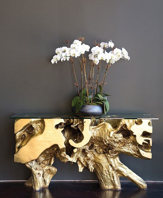 Gold Leaf Console by...