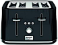 Tefal 特福 Loft TT760840 4插槽烤面包机/黑色切片,塑料,1700 W
