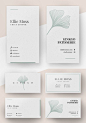 Ginkgo Minimal Business Card Template