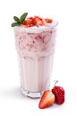 草莓奶昔食物药材水果免扣png