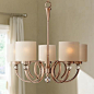 Ovanda 26" Wide Antique Brass Chandelier: 