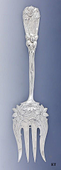 Fine Durgin Sterling Silver Chipped Beef Serving Fork New Art Pat Narcissus | eBay