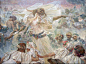 Alphonse Mucha. "The Slav Epic". detail of one of the monumental canvases.