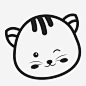猫卡瓦伊小猫图标_88ICON https://88icon.com 猫 卡瓦伊 小猫 宠物 眨眼 眨眼小猫 头