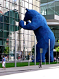 Public art installation called "I See What You Mean". Created by sculptor Lawrence Argent -  for the Colorado Convention Center in Denver.