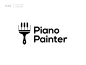 黑白琴键！36款钢琴元素Logo设计 - 优优教程网