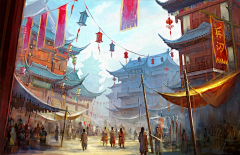 艺数绘采集到游戏场景  中国风