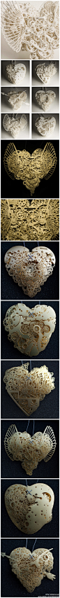 精致的机械心脏纸雕艺术 http://t.cn/zOcMFBw