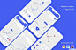 地图导航应用app UI界面模板源文件，导航app UI源文件下载，地图app UI素材下载