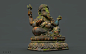 Lord Ganesha Statue., Vijay Singh : Hires is done in Zbrush and textured in Substance Painter.