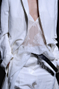 Haider Ackermann white lace