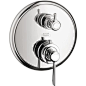 Axor Montreux Thermostatic Trim with Volume Control, Lever Handle: 