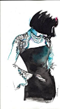 Chanel Fashion Watercolor Illustration   Original by LanasArt, $85.00