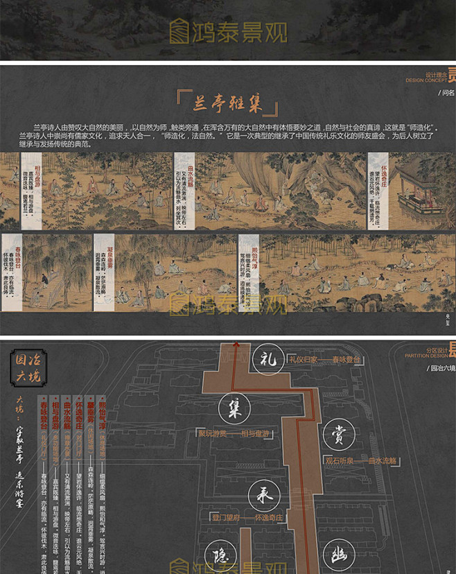 上海金山建发央玺大区景观设计文本新中式豪...