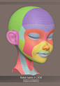 Stylized Topology - Universal Mesh., Rafael Juarez Jr : Instagram: instagram.com/rafaleon_jr

A Universal mesh practice  for a  stylized character.

Different polygroups are for the major deformation areas.
Topology flow on the face can hold extremely def