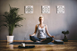 Caucasian woman meditating in yoga studio by Gable Denims on 500px