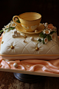 Tea cup and pillow cake