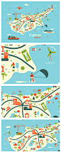 Maps and locations illustrations on Behance