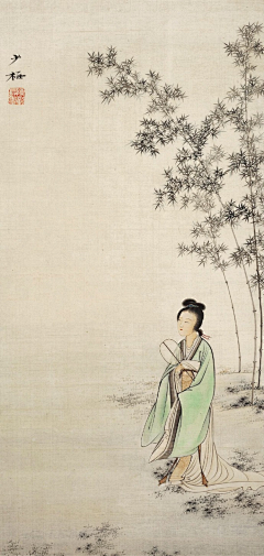 honghui采集到仕女人物绘（国画）