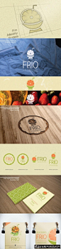 水果标志设计作品欣赏,水果logo设计作品,水果商标设计,创意logo,橘子logo设计案例欣赏