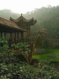 Bridge in the mist, Leshan, China
