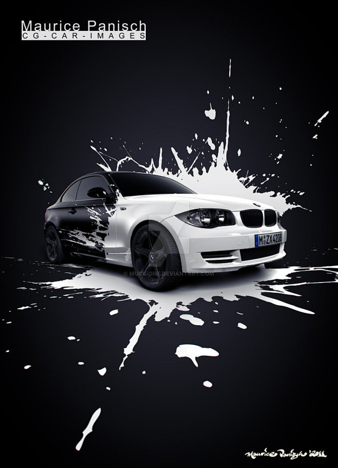 BMW White splash Hig...