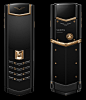 VERTU SIGNATURE
红金与黑色 DLC
¥243,000.00

18K 红金装饰
抛光黑色 DLC（类钻碳涂层）不锈钢
抛光黑色陶瓷听枕、背枕和背板
只在亮起时可见的隐形字符
钻石切割蓝宝石按键
附送同系列黑色皮革手机套