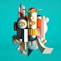 Character Illustrations : 3D Character Illustrations, Inspired by Picasso's Portrait Paintings CRStudio OMARAIL  