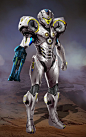 Redesign of Metroid Prime's Light Suit.