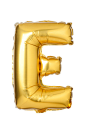Letter E from English alphabet of balloons