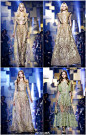 Elie Saab Haute Couture F/W 2015┃ 仙女？！什么鬼~~~当烦了仙女熏腻了仙气，这一季请集体披上金丝银线手工打造的鎏金刺绣战袍做女王！！！