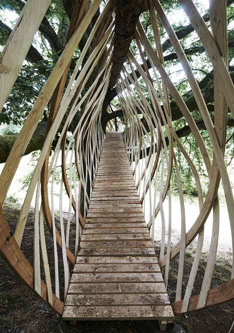国际创意景观桥设钢桥悬索桥木桥案例，打包...